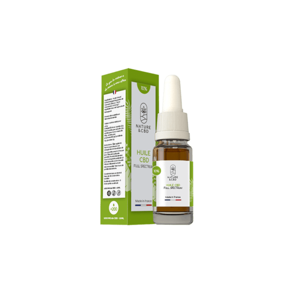 Huile CBD 10% Full Spectrum 10mL - NATURE & CBD
